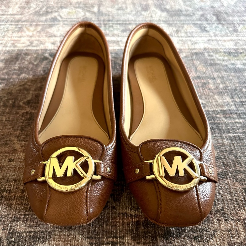 Michael Kors Brown Leather Flats | Women’s 7
